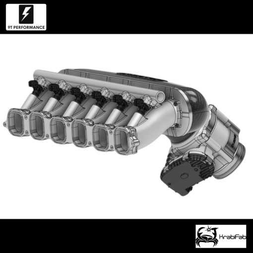 Krabifab Longitudinal Carbon Fiber 24v VR6 Intake Manifold - Image 2