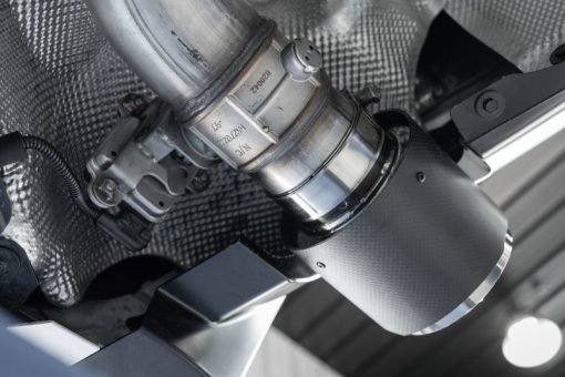 MBRP 2020+ Toyota Supra 3.0L 3in Catback Dual Rear Carbon Fiber Tips - T304 - Image 4