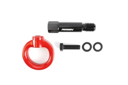 Perrin 2020 Toyota Supra Tow Hook Kit (Rear) - Red - Image 7