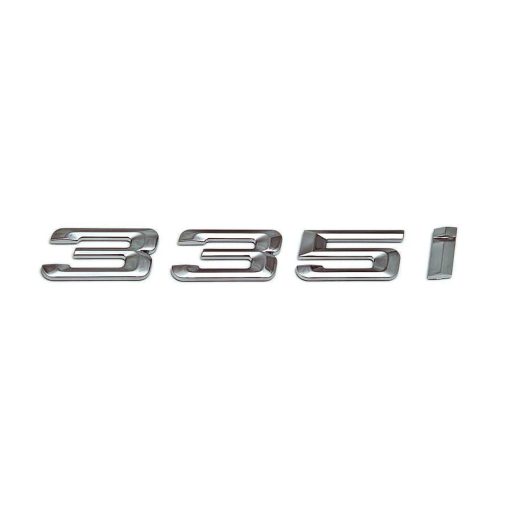 Genuine BMW 335i Replacement Badge In Silver (F30/F31/F34)