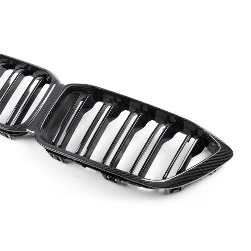 MHC+ BMW F87 M2 Competition Premium Front Grille In Pre Preg Carbon Fibre & Gloss Black (2018-2020) - Image 2