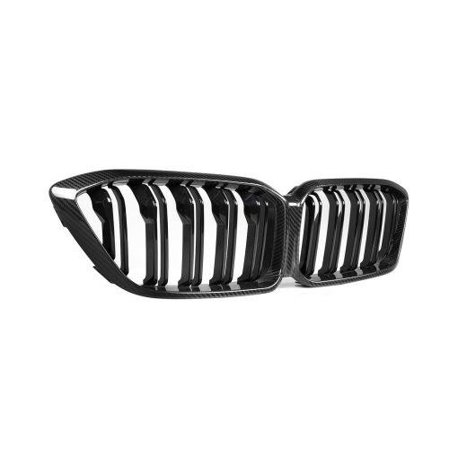 MHC+ BMW F87 M2 Competition Premium Front Grille In Pre Preg Carbon Fibre & Gloss Black (2018-2020) - Image 4