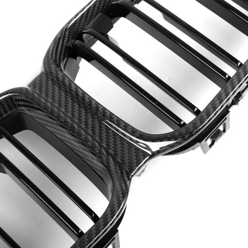 MHC+ BMW F87 M2 Competition Premium Front Grille In Pre Preg Carbon Fibre & Gloss Black (2018-2020) - Image 6