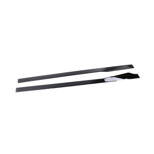 MHC Black BMW M2/2 Series Full Length Side Skirts With Fin In Gloss Black (F87/F22) - Image 5