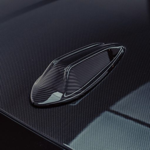 MHC+ BMW M3/3 Series LCI Shark Fin Antenna Cover In Gloss Pre Preg Carbon Fibre (G80/G81/G20/G21 2023+) - Image 2