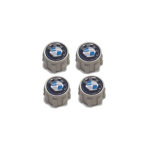 Genuine BMW M Performance BMW Logo Wheel Tyre Air Valve Caps Dust Covers 36122447401 (Set of 4)