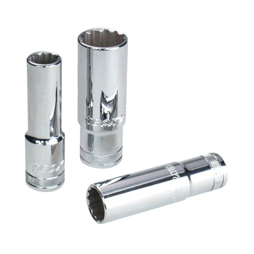 BOXO 1/2" 12PT Deep Socket - Sizes 10mm to 24mm