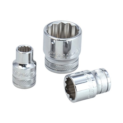 BOXO 1/2" 12PT Socket - Sizes 10mm to 24mm