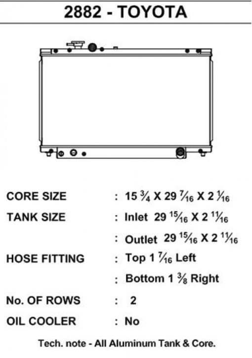 CSF 93-98 Toyota Supra Aluminum Radiator - Image 3