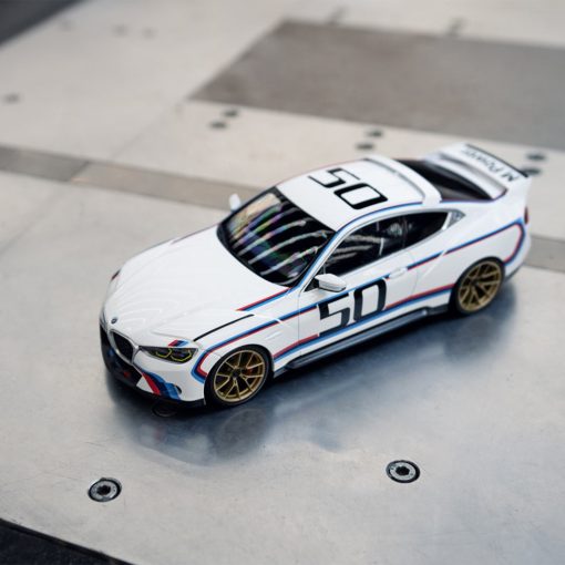 Genuine BMW 3.0 CSL 2022 Car Model 1:18 Scale In White 80432864218 - Image 2