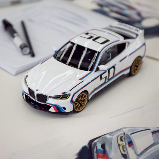 Genuine BMW 3.0 CSL 2022 Car Model 1:18 Scale In White 80432864218 - Image 4