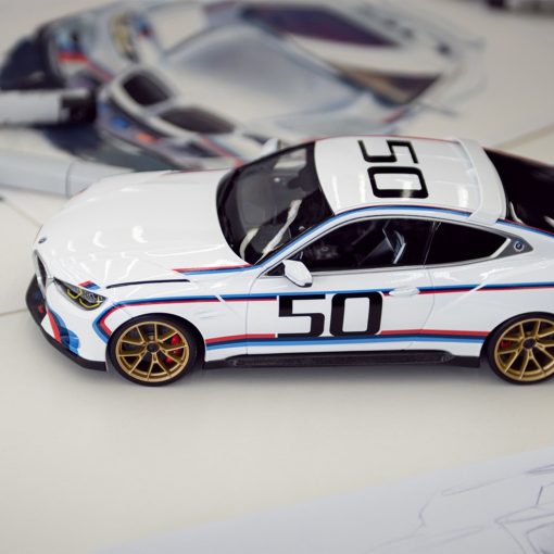 Genuine BMW 3.0 CSL 2022 Car Model 1:18 Scale In White 80432864218 - Image 5