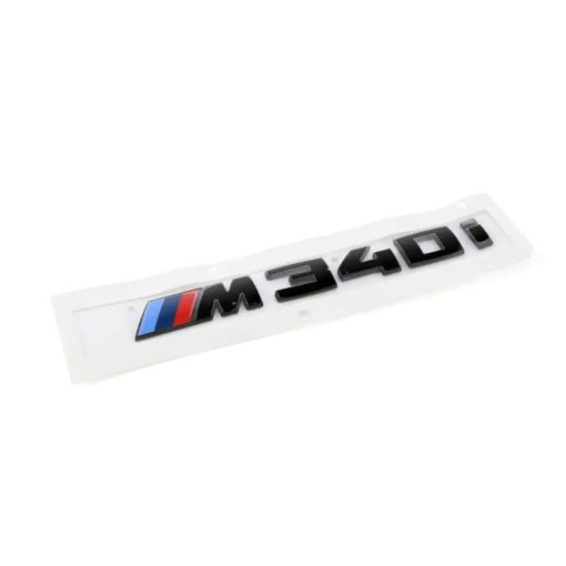 Genuine BMW M340i OEM M Performance Rear Model Badge In Gloss Black