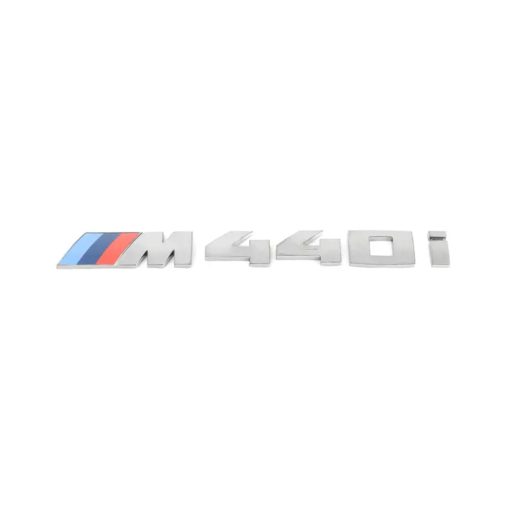 Genuine BMW M440i Replacement Badge In Silver (G22/G23/G26)