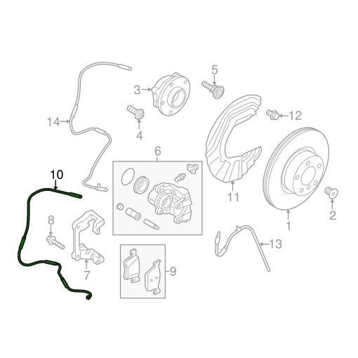 Genuine BMW X3/X4 Front Brake Pad Wear Sensor 34356870351 - Image 2