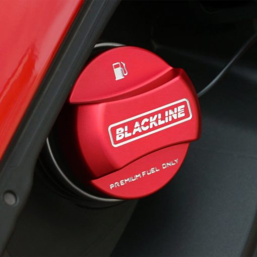 GoldenWrench BMW BLACKLINE "Premium Fuel Only" Performance Fuel Cap Cover for BMW (2010+) - Image 2