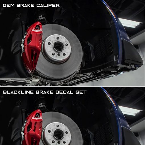 GoldenWrench Toyota GR Supra BLACKLINE Performance Brake Caliper Decal Set (A90 2020+) - Image 4