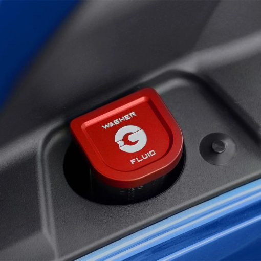 GoldenWrench Toyota GR Supra BLACKLINE Performance Washer Fluid Cap In Red (A90 2020+) - Image 3