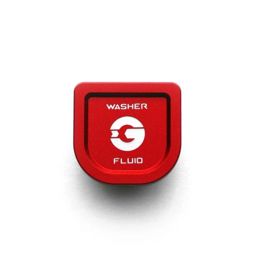 GoldenWrench Toyota GR Supra BLACKLINE Performance Washer Fluid Cap In Red (A90 2020+)