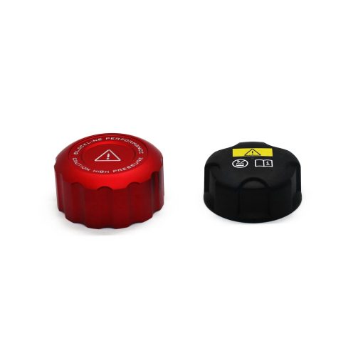 GoldenWrench Toyota GR Supra BLACKLINE Performance Coolant Cap Cover Set In Red (A90 2020+) - Image 8