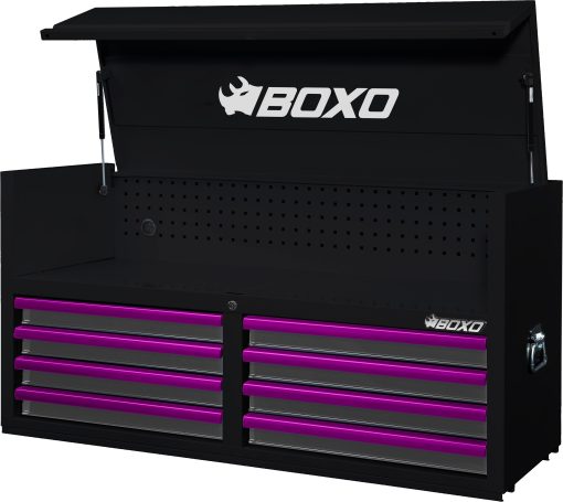 BOXO 53" 8 Drawer Top Box with Drawer Trim Pack - Black Body & Trim Colour Options - Image 9