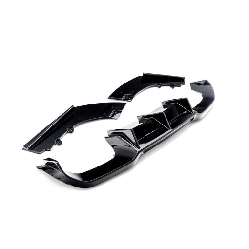 MHC Black BMW M2/M2 Competition Aggressive 3 Piece Rear Diffuser In Gloss Black (F87) - Image 3