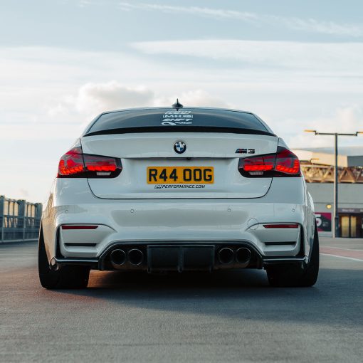 MHC+ BMW M3/M4 Aggressive 3 Piece Rear Diffuser Gloss Pre Preg Carbon Fibre (F80/F82/F83) - Image 3