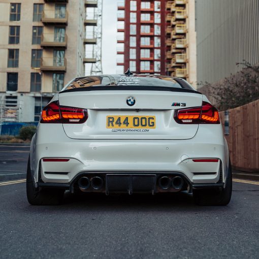 MHC+ BMW M3/M4 Aggressive 3 Piece Rear Diffuser Gloss Pre Preg Carbon Fibre (F80/F82/F83) - Image 5