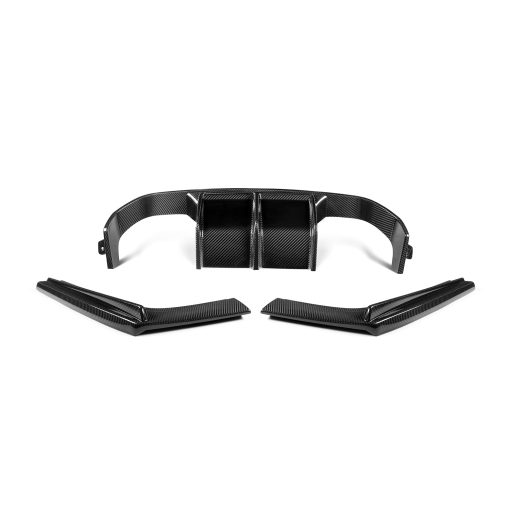 MHC+ BMW M3/M4 Aggressive 3 Piece Rear Diffuser Gloss Pre Preg Carbon Fibre (F80/F82/F83)