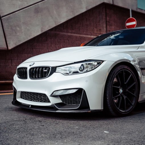 MHC+ BMW M3/M4 Performance Style Front Splitter In Gloss Pre Preg Carbon Fibre (F80/F82/F83) - Image 2