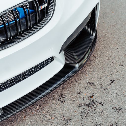 MHC+ BMW M3/M4 Performance Style Front Splitter In Gloss Pre Preg Carbon Fibre (F80/F82/F83) - Image 4