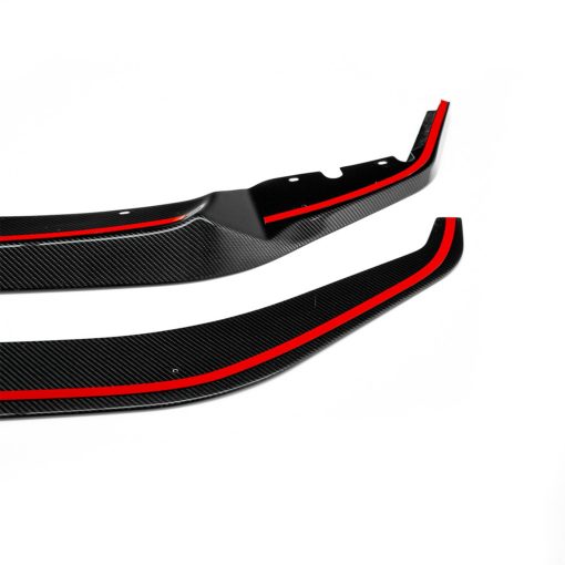 MHC+ BMW M2 Competition S55 GT Style Front Splitter In Gloss Pre Preg Carbon Fibre (F87C) - Image 14