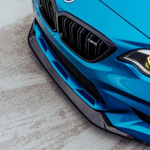 MHC+ BMW M2 Competition S55 GT Style Front Splitter In Gloss Pre Preg Carbon Fibre (F87C) - Image 3