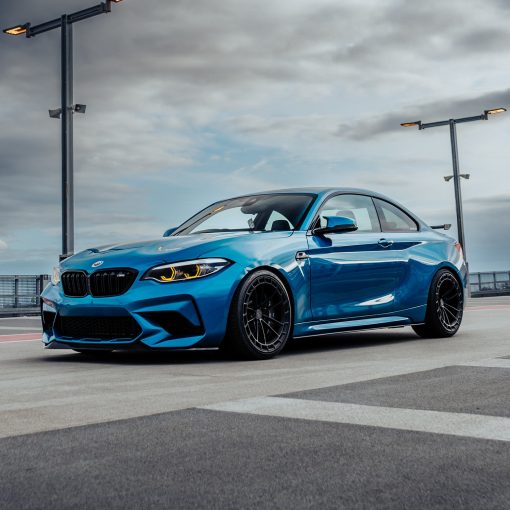 MHC+ BMW M2 Competition S55 GT Style Front Splitter In Gloss Pre Preg Carbon Fibre (F87C) - Image 9