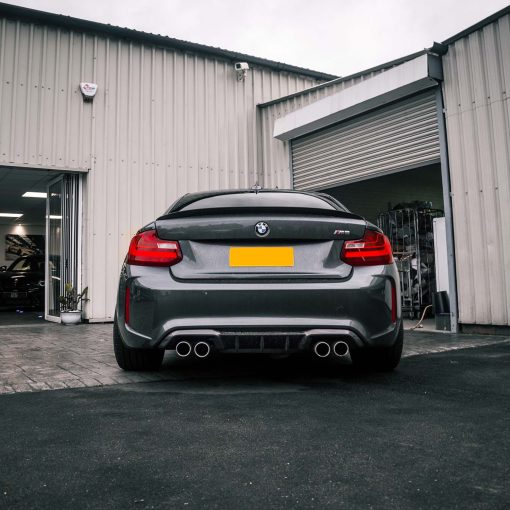 MHC+ BMW M2/M2 Competition Performance Style Rear Diffuser In Gloss Pre Preg Carbon Fibre (F87) - Image 2