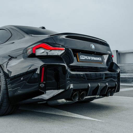 MHC+ BMW M2 G87 OEM Style Rear Diffuser In Pre Preg Gloss Carbon Fibre (G87) - Image 2