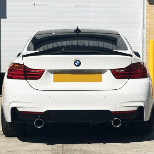 MHC Black BMW F32 4 Series M4 Style Rear Spoiler In Gloss Black - Image 3