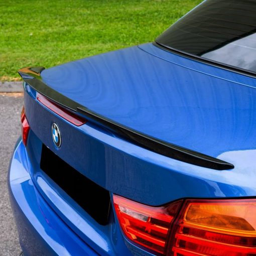 MHC Black BMW F33 4 Series Cabriolet M4 Style Rear Spoiler In Gloss Black - Image 2