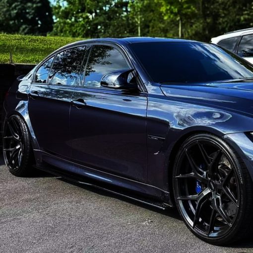 MHC Black BMW F80 M3 & F82 M4 Full Length Side Skirts In Gloss Black - Image 2