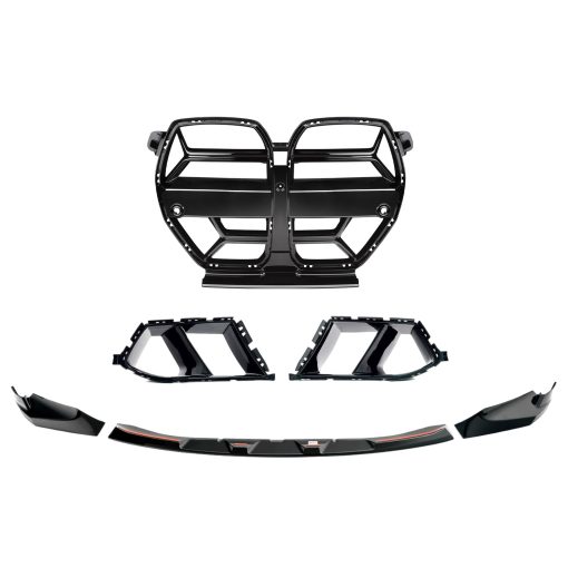 MHC Black BMW G80, G81 M3 & G82, G83 M4 Gloss Black Front Styling Kit