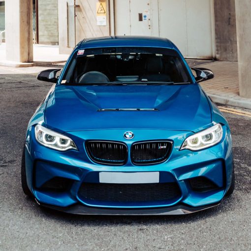 MHC+ BMW M2 N55 GT Style Front Splitter In Gloss Pre Preg Carbon Fibre (F87) - Image 3