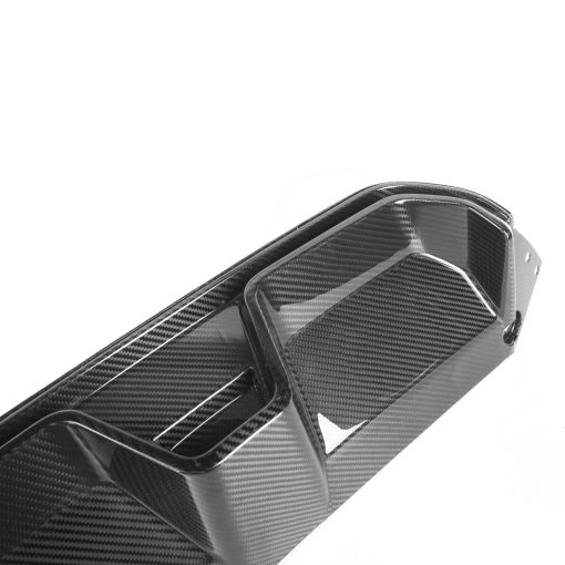 MHC+ BMW M5 LCI CS Style Rear Diffuser In Pre Preg Gloss Carbon Fibre (F90) - Image 3