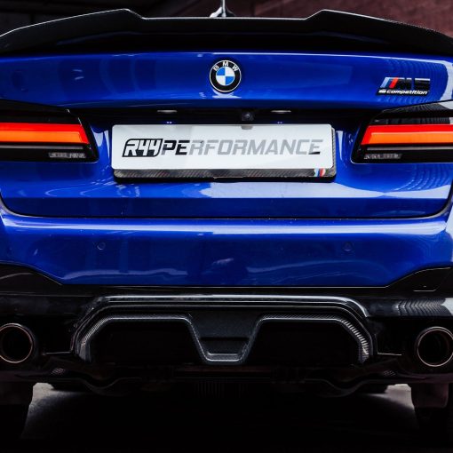 MHC+ BMW M5 LCI CS Style Rear Diffuser In Pre Preg Gloss Carbon Fibre (F90) - Image 6