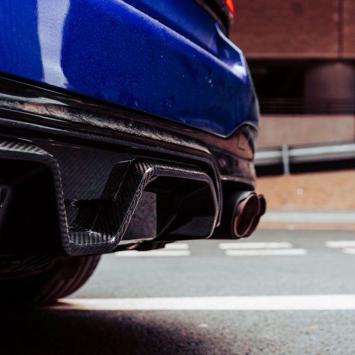 MHC+ BMW M5 LCI CS Style Rear Diffuser In Pre Preg Gloss Carbon Fibre (F90) - Image 8