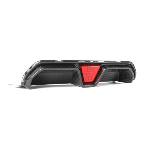 MHC+ BMW M5 LCI CS Style Rear Diffuser With LED In Pre Preg Gloss Carbon Fibre (F90) - Image 3