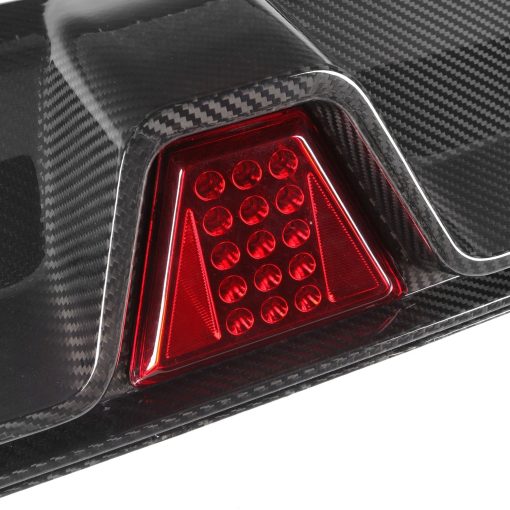 MHC+ BMW M5 LCI CS Style Rear Diffuser With LED In Pre Preg Gloss Carbon Fibre (F90) - Image 4