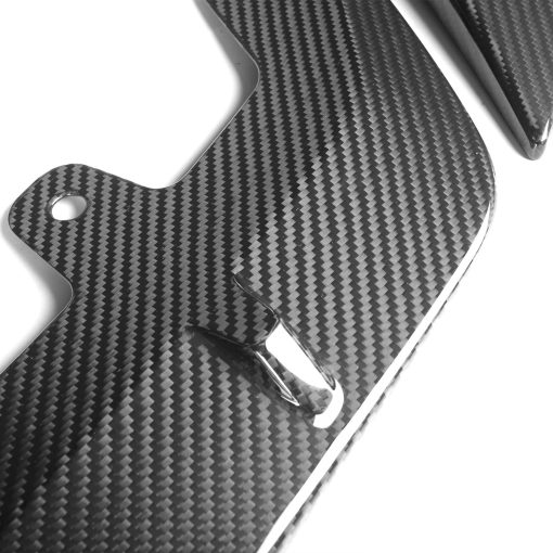 MHC+ BMW M5 F90 LCI Performance Front Splitter In Pre Preg Gloss Carbon Fibre (F90) - Image 4