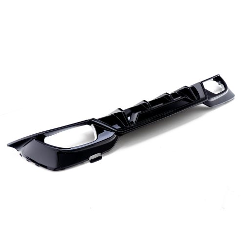 MHC Black BMW 3 Series Competition Style Rear Diffuser In Gloss Black (G20) - Image 3