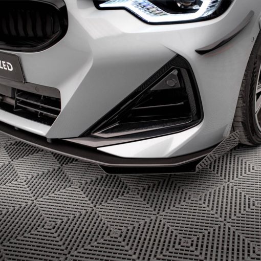 Maxton Design BMW M240i/2 Series Street Pro Front Splitter + Flaps In Black (G42) - Image 3