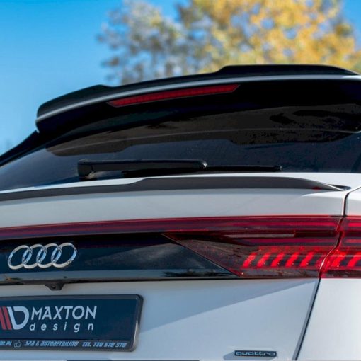 Maxton Audi Q8 S Line Lower Rear Spoiler V2 In Gloss Black (Mk1 2018+) - Image 2